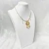 Collar Estilo Antiguo Campana Candado de Paz Nuevo Estilo Chino Collar Estilo Étnico Retro Colgante de Perla Accesorios Antiguos Hanfu Yingluo