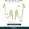 Pendientes de Zirconia con Borla Corta en Forma de Gota Transfronterizos Europeos y Americanos Nuevo Producto Diseño de Nicho de Moda Lujo Ligero Exquisitos Pendientes para Mujer