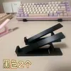 Soporte de exhibición con rampa para computadora de escritorio, elevador de teclado, soporte para escribir, bandeja de teclado de escritorio con lado inclinado.