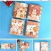 Cuaderno de Espiral Kuromi Dibujo Animado Mascota Linda Capibara Cuadrado Cuaderno de Clasificación Planificador Estudiantil Diario