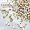 Rhinestones Redondos de Fondo Plano Serie de Tamaños Mixtos Decoraciones para Uñas, Populares en Xiaohongshu, Rhinestones para Uñas Portátiles DIY Venta al por Mayor