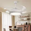 Ventilador Invisible para Uso Doméstico, Ventilador de Techo Impulsado por Viento para Sala de Estar, Comedor, Dormitorio, Modelo Nuevo, Diseño Simple, Controlado por Voz, Silencioso, Inversor Integrado