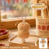 Colgante de cadena de cuentas para olla caliente de felpa original, exquisita decoración de comida, accesorio para mochila de estudiante, venta al por mayor de regalos pequeños