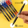 Plumón negro de doble punta para arte para niños, plumón pequeño de doble punta para dibujar y delinear