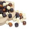 Cuentas Cuadradas Shenglin Cuentas de Madera Natural Cuentas de Madera Sueltas Versátiles Cuentas Espaciadoras Accesorios para Pulseras Collares DIY Hechos a Mano Accesorios para Colgar Bolsas