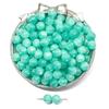 Cuentas redondas de resina con diseño de cielo estrellado de ensueño, arenas movedizas doradas de imitación de ojo de gato, accesorios para pulseras y collares hechos a mano