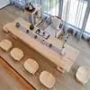 Mesa de Té y Sillas de Madera Maciza Estilo Japonés Tatami Combinación Mesa de Café Baja para Ventana Saliente de Balcón Mesa de Té para el Hogar Mesa de Té Zen Kung Fu