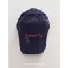 Boné de Baseball Jeans Bordado com Letra Estilo Americano para Mulheres com Circunferência de Cabeça Grande, Aba Larga e Acabamento de Alta Qualidade