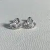 Brincos de Prata com Agulha de Zircônia Rainha Mãe Ocidental Brincos Femininos 2024 Novos Brincos de Alto Padrão Brincos de Celebridade da Internet