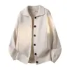 Camisa Polo, suéter de malha, cardigã de casal masculino e feminino, agasalho, estilo old money, business casual, outono/inverno, atacado de fábrica transfronteiriço