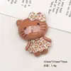 Accesorios de Resina para Manualidades de Dibujos Animados Falda con Estampado de Leopardo Gato de Pie Pinza de Pelo Pegamento de Crema Funda de Teléfono Hebilla de Zapato Llavero Colgante