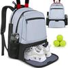 Bolsa de raqueta de tenis para deportes al aire libre, impermeable, de Amazon, mochila multifuncional de gran capacidad, bolsa de bádminton para almacén de zapatos independiente