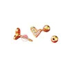 Aretes de Aguja Plateada, Femeninos, Amorosos, Diseño de Alta Gama, Estilo Nuevo, No Necesitan Quitar Tornillos ni Girar Tapas al Dormir, Aretes para Perforaciones