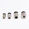Conector Rápido del Fabricante para Tuberías de Aire, Rosca Macho Recta de PC, Enchufe Rápido que Ahorra Mano de Obra, Accesorios para Compresores de Aire, Estándar Blanco/Negro