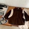 Jaqueta Camisa de Algodão para Meninos Outono Novo Estilo Coreano Cardigã Durável para Crianças Pequenas e Meninas Jovens