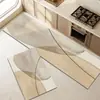 Tapete de piso de PVC limpa com um toque estilo Wabi-sabi, anti-manchas doméstico, resistente ao desgaste, lavável, fácil de limpar, tapete de cozinha