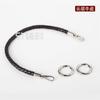 Cuerda redonda de cuero tejida a mano de 8 mm para llevar en la muñeca, correa de repuesto diagonal para bolso, accesorios para bolsos DIY, 51 accesorios