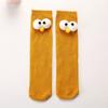 Calcetines para niños Ojos grandes tridimensionales Uso recto delantero y trasero Calcetines para bebé Lindo Dibujo animado Calcetines apilados para bebé