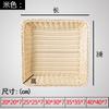 Cestas de Exibição para Vegetais, Cestas de Armazenamento para Frutas, Cestas de Bambu, Cestas de Exibição de Frutas em Rattan Sintético, Cestas Trançadas de Rattan, Cestas Quadradas para Pão