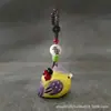 Pío Gordo de Colores Tallado Puro a Mano en Madera Maciza Estilo Lindo Artesanía Creativa de Pájaros para el Hogar Adornos Pequeños para la Oficina