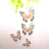 2-5cm tule duplo borboleta DIY presilha de cabelo roupas maquiagem para os olhos materiais acessórios de joalheria adesivos faciais foto selfie