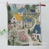 Serie Bosque Toalla Cuadrada de Gasa de Algodón Puro Toalla Facial de Dibujos Animados Toalla de Mano y Cara para Niños de Jardín de Infancia Exportación Transfronteriza