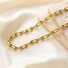 Comercio Exterior Transfronterizo Moda Popular Acero de Titanio Hebilla de Herradura Collar para Mujer Pulsera Personalizada de Moda Juego de Joyería de Acero Inoxidable