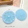 Plato Luminoso de Limón Naranja Simulado Adorno de Resina Creativo DIY Accesorios Colgante de Llavero Refrigerador Materiales Hechos a Mano