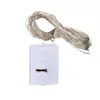 Bateria tipo moeda caixa pequena branca lâmpada bola de onda fornecimento atacadista lâmpada eletrônica cobre fio decorativo atmosfera três marchas com ajuste de flash