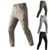 Pantalones de Montañismo Tácticos para Exteriores Cuatro Estaciones Ropa de Trabajo para Hombre Secado Rápido Viajes Deportes Primavera Verano Pantalones Shell Bolsillos con Cremallera