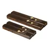 Regla de Sándalo Morado Incrustada con Hoja de Albaricoque de Cobre, Estructura de Ensamblaje Machihembrado, Los Cuatro Tesoros del Estudio, Materiales de Estudio, Regalo Artesanía de Caoba