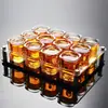 Vaso de Baijiu Vaso de Cerveza Vaso de Licor Vaso de Baijiu Vaso de Chupito Vaso Cuadrado Colección de Cristalería Después de entrega prioritaria