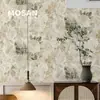 Tecido de Parede Sem Emendas de Alta Qualidade com Galhos de Flores de Peônia Estilo Americano Vintage e Chinês para Fundo de Quarto, Papel de Parede Retrô Francês