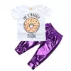 Entrega de peça única primavera e verão Comércio exterior fornecimento INS roupas infantis meninos e meninas bebê macacão de manga curta camiseta estampada calças