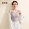 Nova roupa íntima térmica feminina, forrada com fleece e espessa, colete de veludo alemão com bojos, à prova de frio para outono e inverno, autocalor