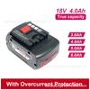 Reemplazo para Bosch Bosch Batería 18V4000Mah Batería para Herramienta Eléctrica Taladro de Impacto Llave Eléctrica Paquete de Batería de Litio