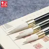 El Brillante Pluma Pincel de Caligrafía Tiene Buena Elasticidad y No se Abre, Adecuado para Practicar Escritura Regular, Escritura Cursiva y Escritura Oficial. Utiliza una combinación de pelo de lobo, pelo de cabra y cerdas mixtas.