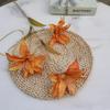 Flores Artificiales 3 Cabezas de Lirio de los Valles Decoración de Ventana de Monet Arreglo de Piso Salón de Bodas Decoración de Pared de Fondo Material de Flores Flores Falsas
