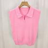 Blusa de Tricô Gola Alta Slim Fit Cor Sólida com Mangas Leves Volumosas para Mulheres, Novo Estilo Outono Inicial 2026