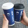 Vasos desechables de una sola capa para té de leche, disponibles en varios tamaños, engrosados para la industria del té de leche y la restauración, portátiles y aislados para llevar