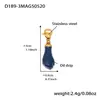 Pulseira Ins Cubo de Açúcar Esmalte de Aço Inoxidável Zircônia Peixe Pequeno Colorido Moda Versátil Joia Banhada a Ouro Real 18K