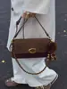 Bolso de Cadena de Cuero Nobuk Bolso Cuadrado Pequeño Bolso de Axila para Mujer 2025 Nuevo Cuero Suave Casual Versátil Moda Bolso de Hombro Único Cruzado
