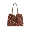 Bolsa Tote Bolinhas Estilo Ins Coreano Feminina Estilo Preguiçoso Sob o Braço Grande Bolsa Estudante Deslocamento Diário Ombro Único Portátil Compras
