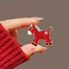 Ano Novo 2026 Ano do Zodíaco Vermelho Festivo Fofo Versátil Moda Broche Acessório de Roupa
