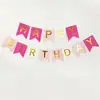 Bandeirola rabo de peixe FELIZ ANIVERSÁRIO FELIZ ANIVERSÁRIO letra bandeirola de puxar decoração de ANIVERSÁRIO infantil tira de puxar