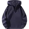 Sudadera con cremallera casual, Sudadera deportiva holgada, Estilo callejero europeo y americano 2025 transfronterizo, Sudadera de Amazon, Forrada de polar y engrosada