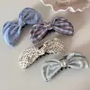 Pinza para el Cabello de Cuadros Estilo Coreano con Lazo para Mujer, Pinza de Tiburón para Cola de Caballo Alta, Pinza Banana para Recogido a Medio Hacer, Accesorio para el Cabello