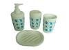 Juego de baño caliente de 4 piezas, juego de baño de plástico de 4 piezas juego de baño estampado de 4 piezas juego de baño de 4 piezas