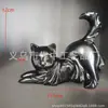Estatuilla de Gato Negro Fantasma de Halloween de Nuevo Producto Transfronterizo Estatua Estirada Adornos de Resina Artesanías Decoración para Sala de Estar del Hogar