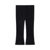 Leggings Infantis de Primavera e Outono, Vários Estilos de Cor Sólida, Calças Longas Elásticas para Meninas, Calças Justas Flare para Meninas Atacado